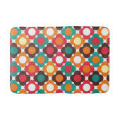 Groovy 70s Retro Flower Pattern | Bold Boho Floral Badmat (Voorkant)