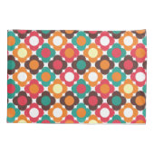 Groovy 70s Retro Flower Pattern | Bold Boho Floral Kussensloop (Achterkant)