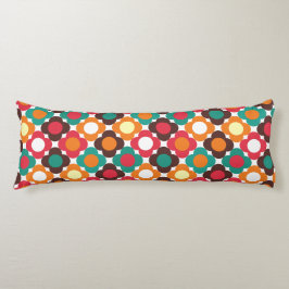 Groovy 70s Retro Flower Pattern | Bold Boho Floral Lichaamskussen