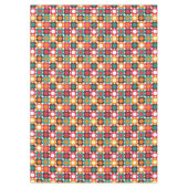 Groovy 70s Retro Flower Pattern | Bold Boho Floral Tafelkleed (Voorkant)