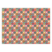 Groovy 70s Retro Flower Pattern | Bold Boho Floral Tafelkleed (Voorkant (Horizontaal))