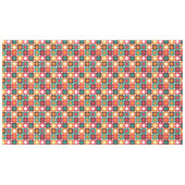 Groovy 70s Retro Flower Pattern | Bold Boho Floral Tafelkleed (Voorkant (Horizontaal))