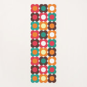 Groovy 70s Retro Flower Pattern | Bold Boho Floral Yogamat (Voorkant)