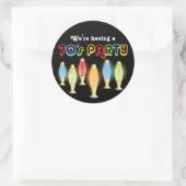 Groovy 70s ronde sticker (Tas)