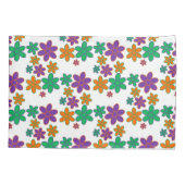 Groovy 70s Style Flower Tissue Paper Kussensloop (Achterkant)
