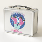 Groovy 80s Style Roller Schaatsen Metal Lunchbox (Voorkant)