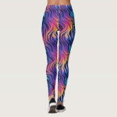 Groovy 90s stijl multicolor boho leggings (Achterkant)