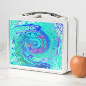 Groovy Abstract Ocean Blue en Green Liquid Swirl (In situ)