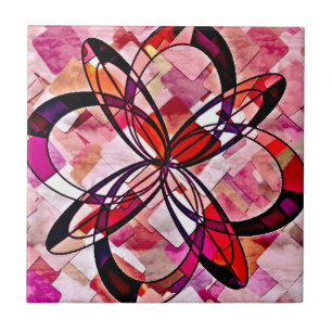 groovy abstract ontwerp tegeltje