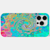 Groovy Abstract Retro Rainbow Liquid Swirl Case-Mate iPhone Case (Achterkant (horizontaal))