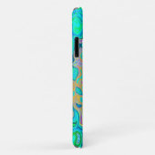 Groovy Abstract Retro Rainbow Liquid Swirl Case-Mate iPhone Case (Achterkant/rechts)