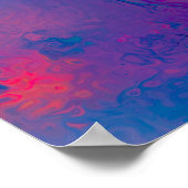 Groovy Abstract wervelwervelkolom Poster (Hoek)
