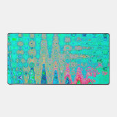 Groovy Abstracte Retro Rainbow Atomic Waves Bureaumat (Voorkant)