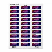 Groovy Abstracte Swirls en Cirkels Cool Etiket (Full Sheet)