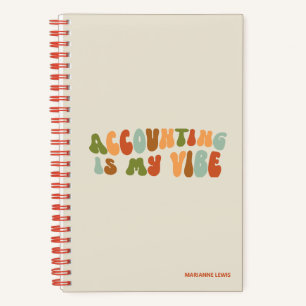 Groovy Accounting is mijn vibe, CPA, accountant Notitieboek