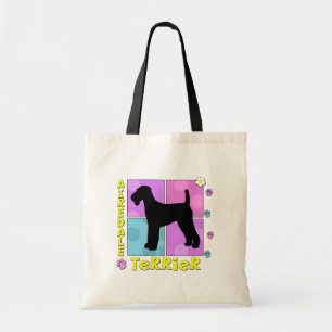 Groovy Airedale Terrier Tote Bag