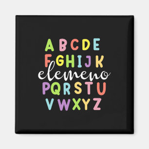 Groovy Alfabet Abc Elemeno Terug naar school Leraa Magneet
