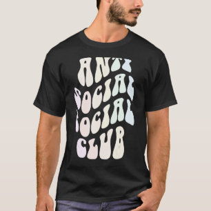 Groovy ANTI SOCIAL CLUB Groovy Introvert Blijf weg T-shirt