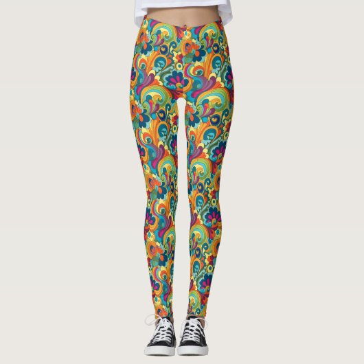 Groovy Art Leggings (Voorkant)