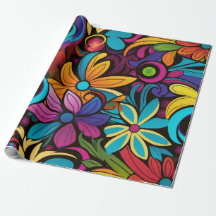 Groovy Art Wrapping Paper Cadeaupapier