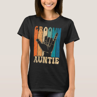 Groovy Auntie 70s Aesthetische Nostalgia Retro 197 T-shirt