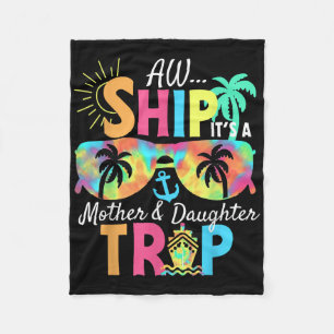 Groovy Aw Ship Het Is Een Moeder Dochter Reis Vaka Fleece Deken