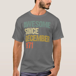 Groovy Awesome Sinds December 1971 Vintage Cadeau T-shirt