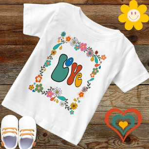 Groovy Baby LOVE bloemkracht 70 geïnspireerd