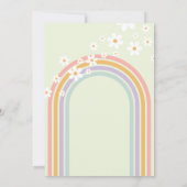 Groovy Baby Pastel regenboogschieten Baby shower Kaart (Achterkant)