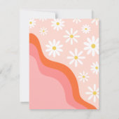 Groovy Baby shower - Hartelijk dank | Groovy Showe Bedankkaart (Achterkant)