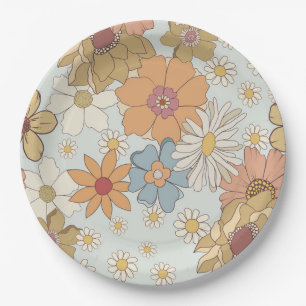 Groovy Baby shower Retro Party Borden Papieren Bordje