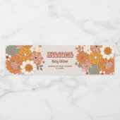 Groovy Baby Water Fles Sticker (Enkel label)