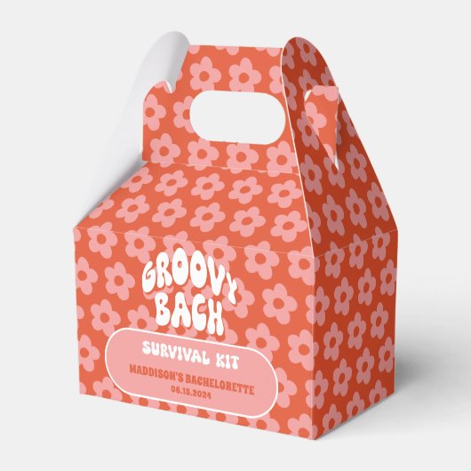 Groovy Bach Hangover Survival Kit - Bachelorette Bedankdoosjes (Voorkant Zijde)