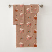 Groovy Bath Towels Retro Pastel Holiday Magic (En situation)
