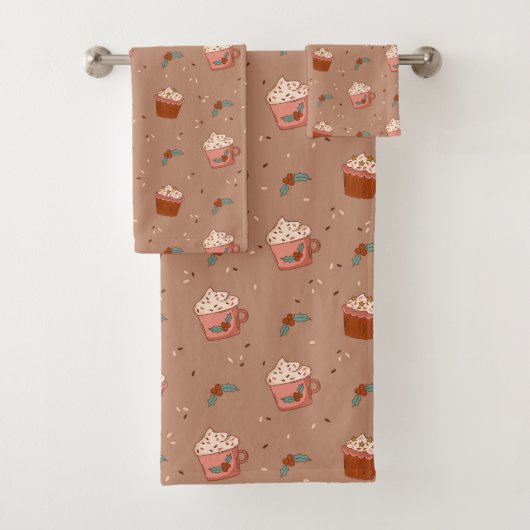 Groovy Bath Towels Retro Pastel Holiday Magic Bad Handdoek (Insitu)