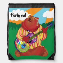 Groovy Beer Drawstring Bag
