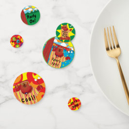 Groovy Beer Party Confetti