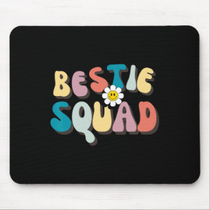 Groovy Bestie Squad Besties Trip Besties Matching Muismat