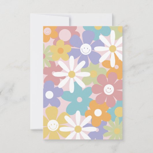 Groovy Birthday Hartelijk dank | Groovy Hartelijk  Bedankkaart (Achterkant)