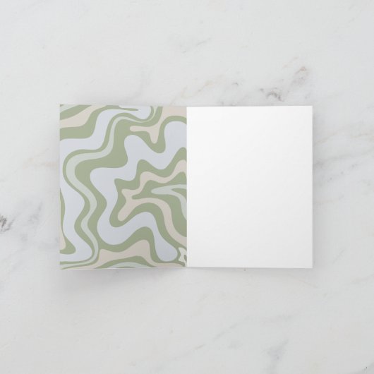 Groovy Birthday in Sage Green (Binnen)