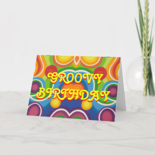 'Groovy Birthday' wenskaart Kaart