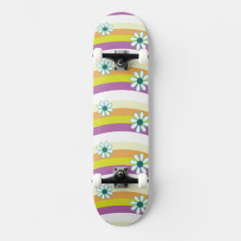 Groovy Bloemen Skateboard Patroon