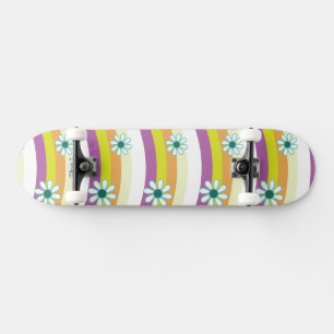 Groovy Bloemen Skateboard Patroon