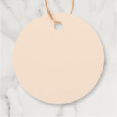 Groovy Bloemige Retro 70s Bedankt Bedankjes Labels (Achterkant)