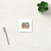 Groovy Bloemige Verjaardag Post-it® Notes (Kantoor)