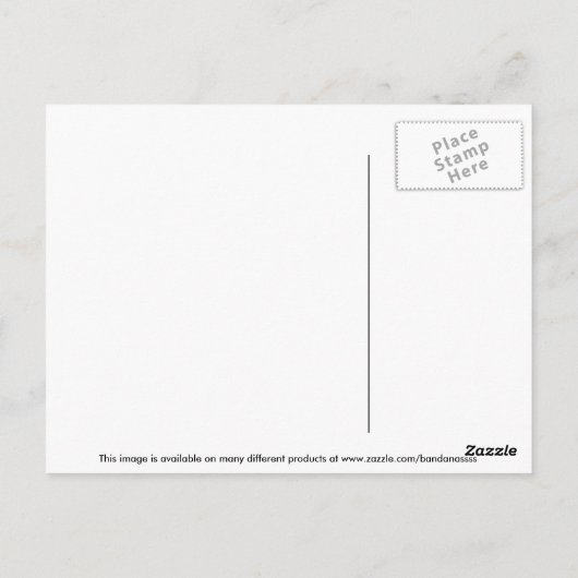 Groovy Blue Kaleidoscope Postcards Briefkaart (Achterkant)