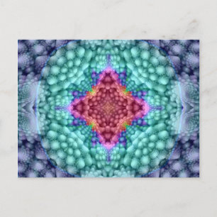Groovy Blue     Kaleidoscope Postcards Briefkaart