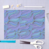 Groovy Blue Waves Tissuepapier (Craft)