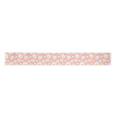 Groovy Blush Boho Daisy Bloementuin Patroon Lint (Voorkant)