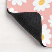 Groovy Blush Boho Daisy Bloementuin Patroon Muismat (Hoek)